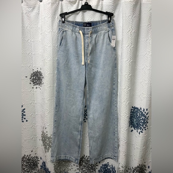 GAP High Rise Wide Leg Pull on Jeans - Picture 1 of 10